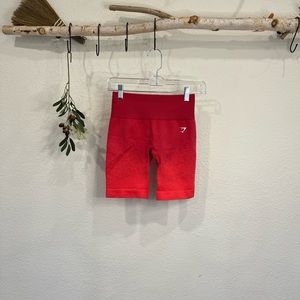 Gymshark Ombré Leggings Red/Pink Size Small
